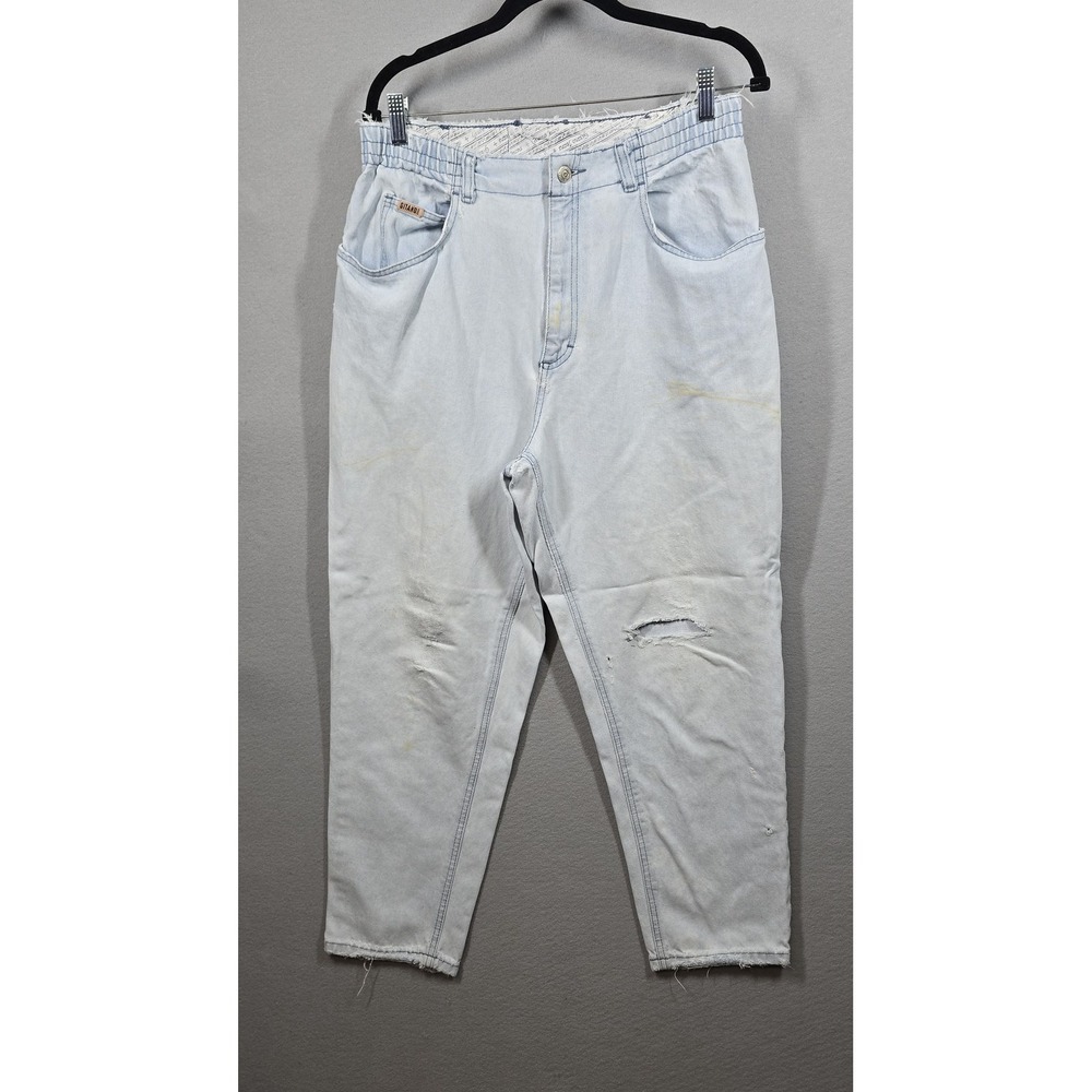 Vintage Gitano Jeans Mens 38x28 Distressed Ripped Grunge 90s Denim Pants‎